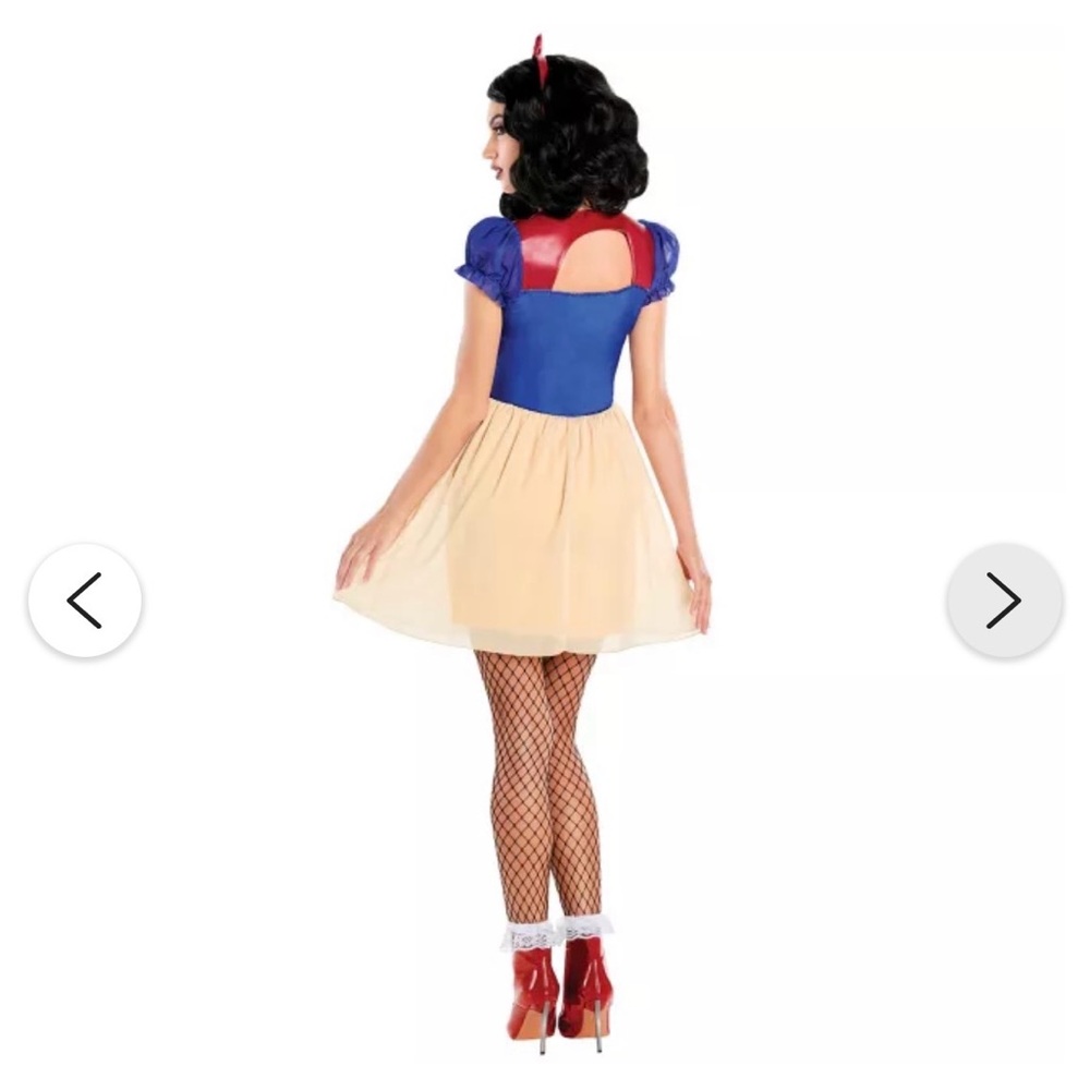 💋Snow White Princess Spirit Halloween Mini Dress Disney Costume - Picture 7 of 7